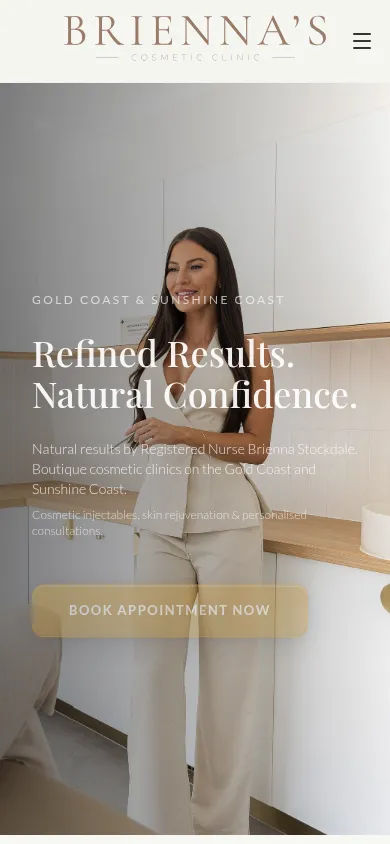 Brienna's Cosmetic Clinic website